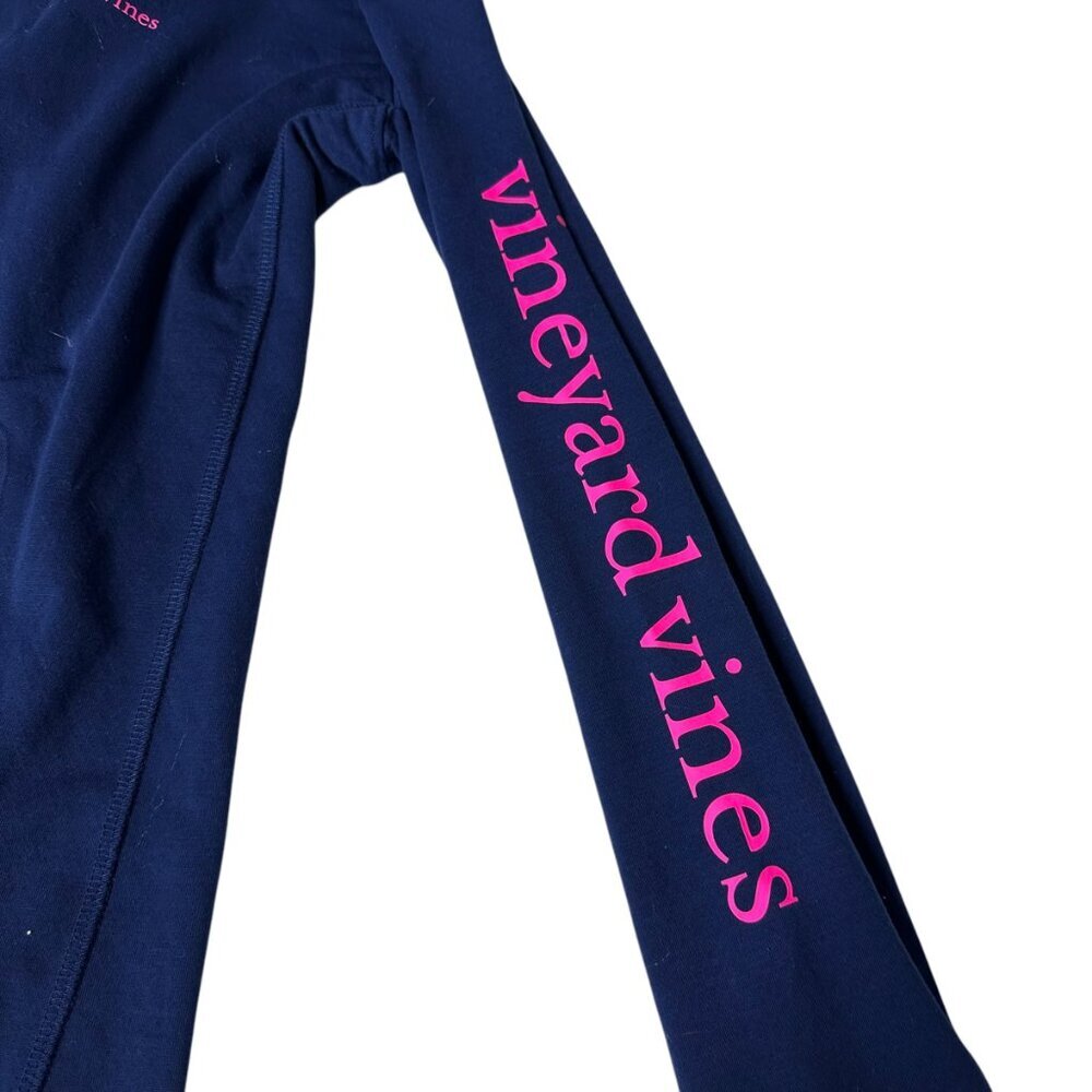 Vineyard Vines Performance Hoodie M Navy Pink View 2